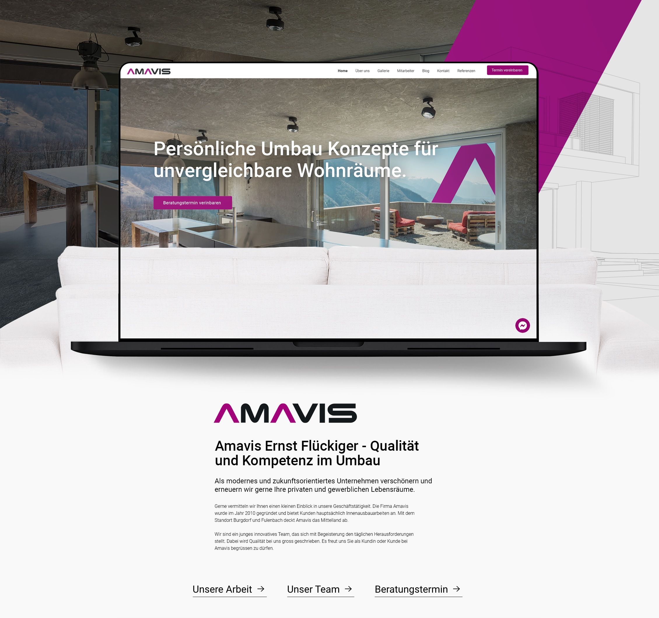 Amavis website full screen