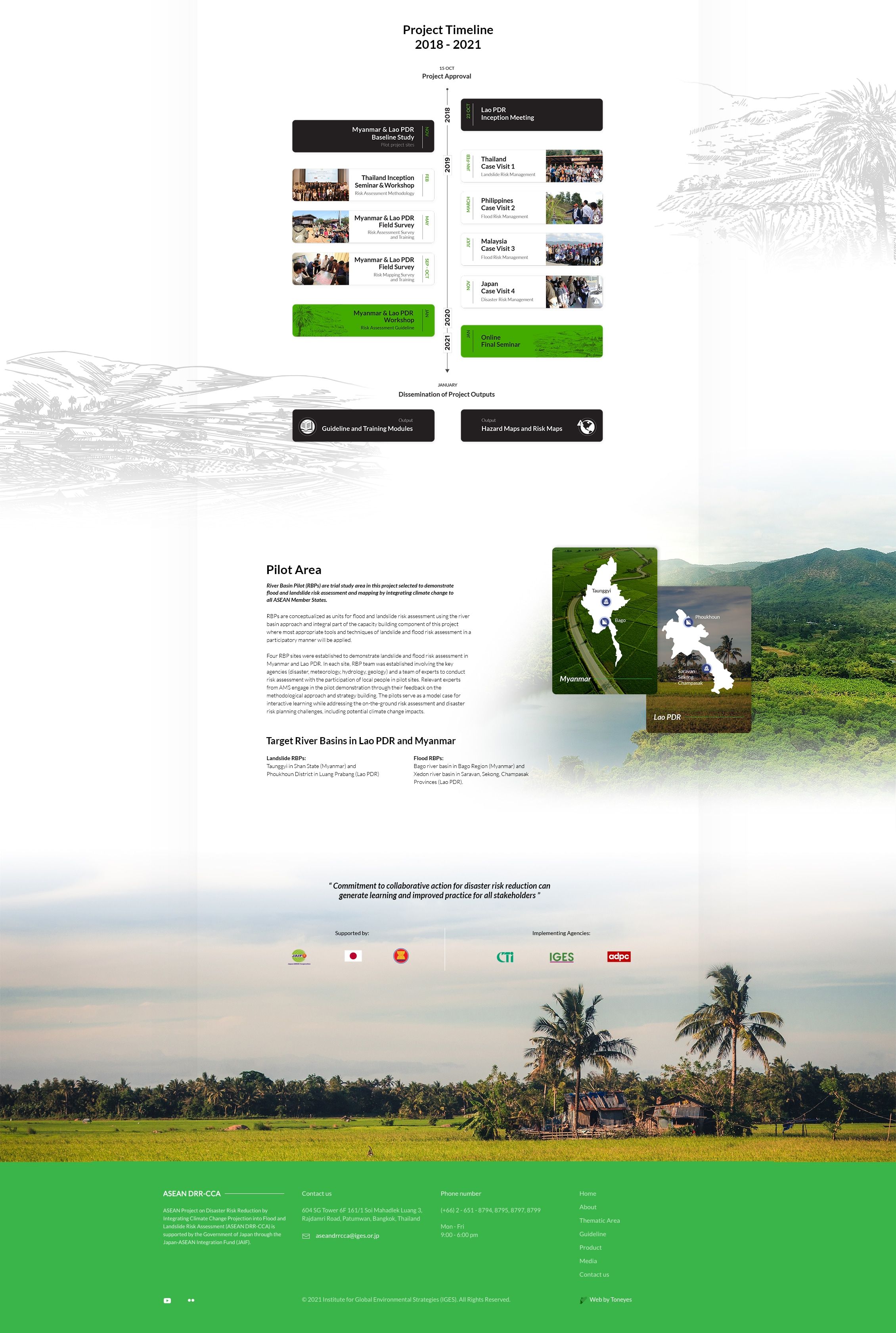 aseandrr website homepage screenshot building a brand