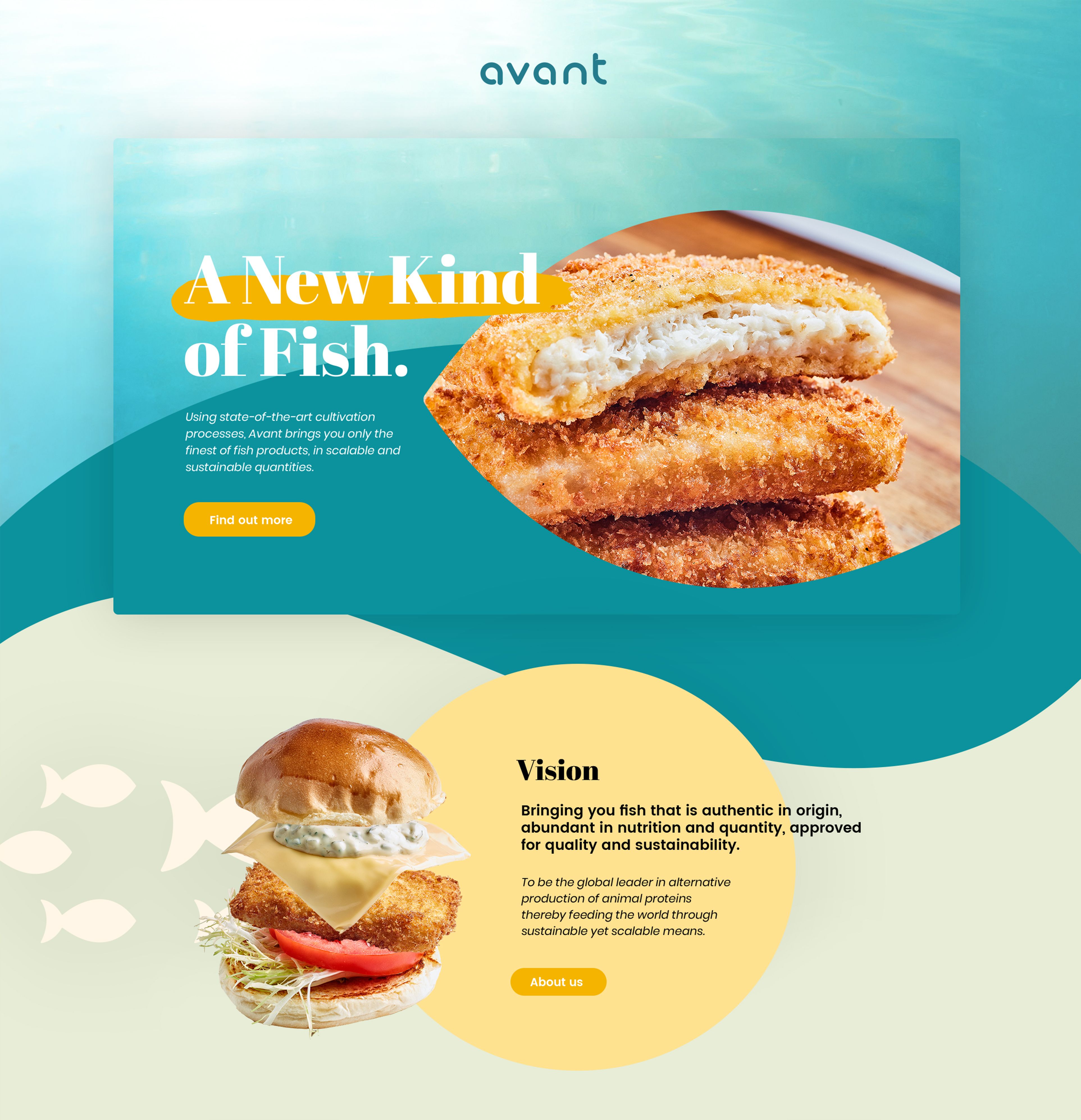 Avant website full screen