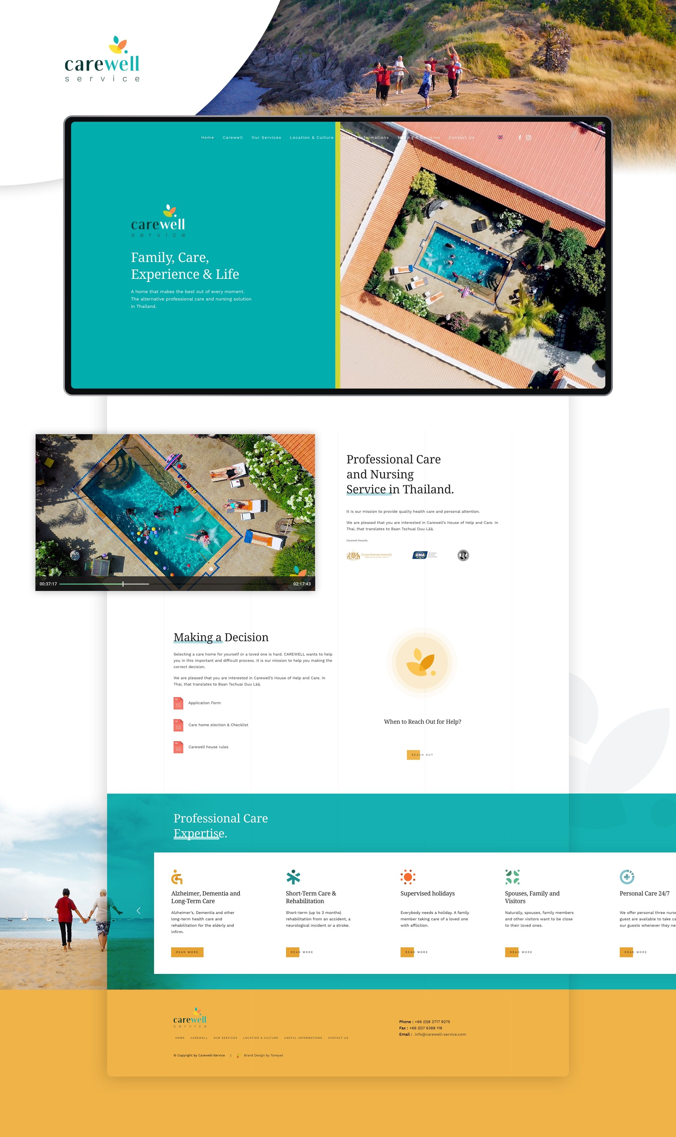 carewell website design