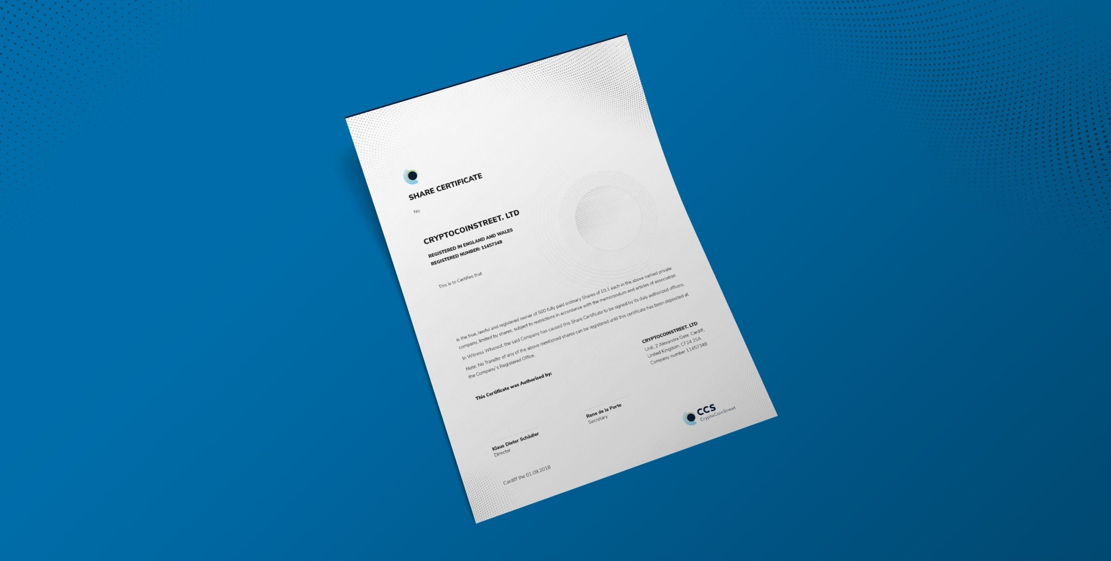 crypto coin letterhead