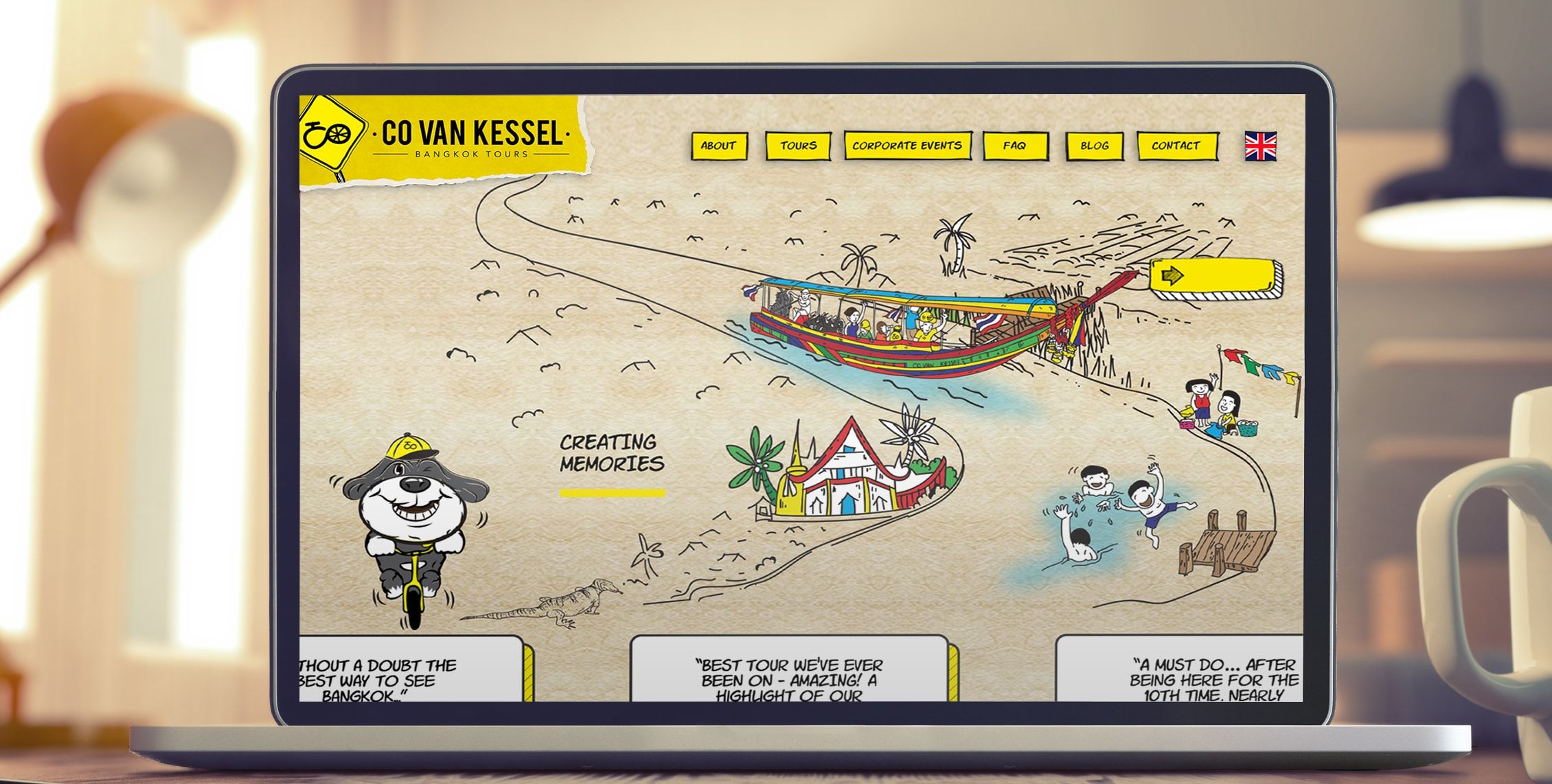co van kessel website design detail
