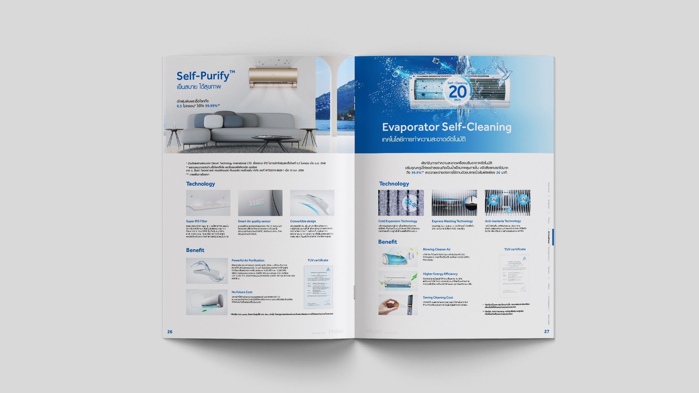 product catalogue technical pages