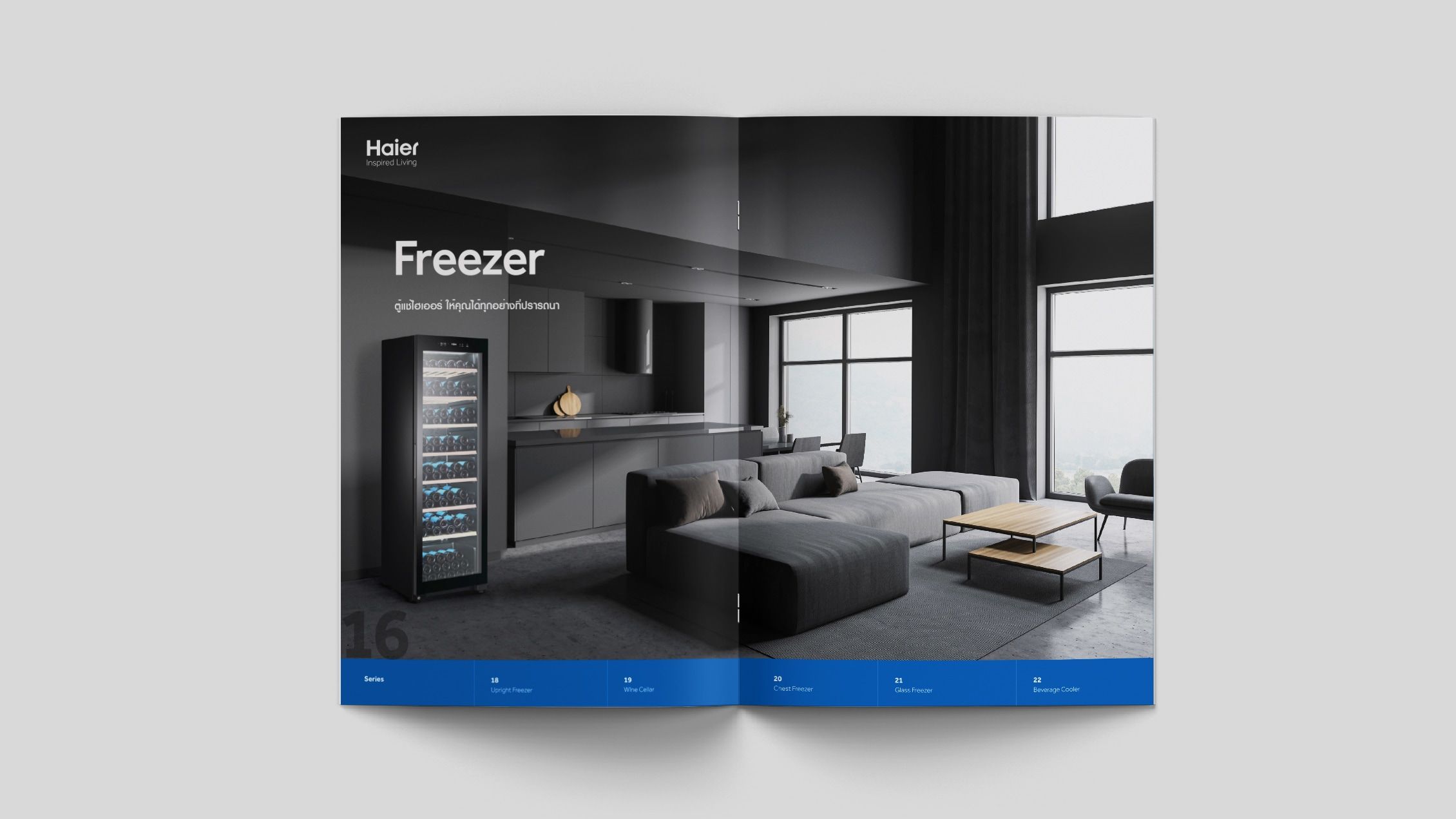 freezer catalogue page design