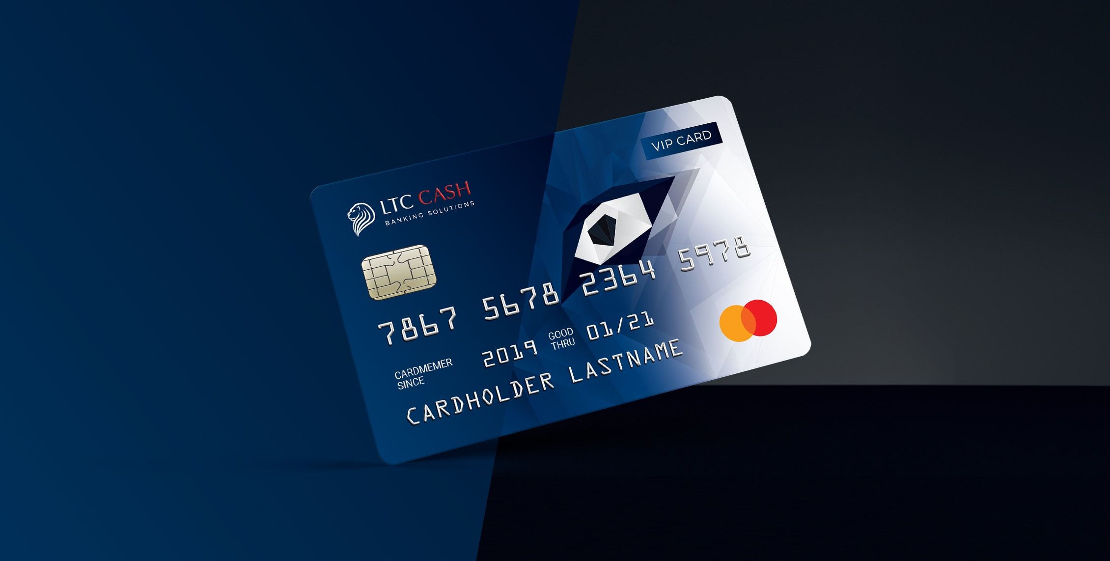 Credit card design showcase lion eyes