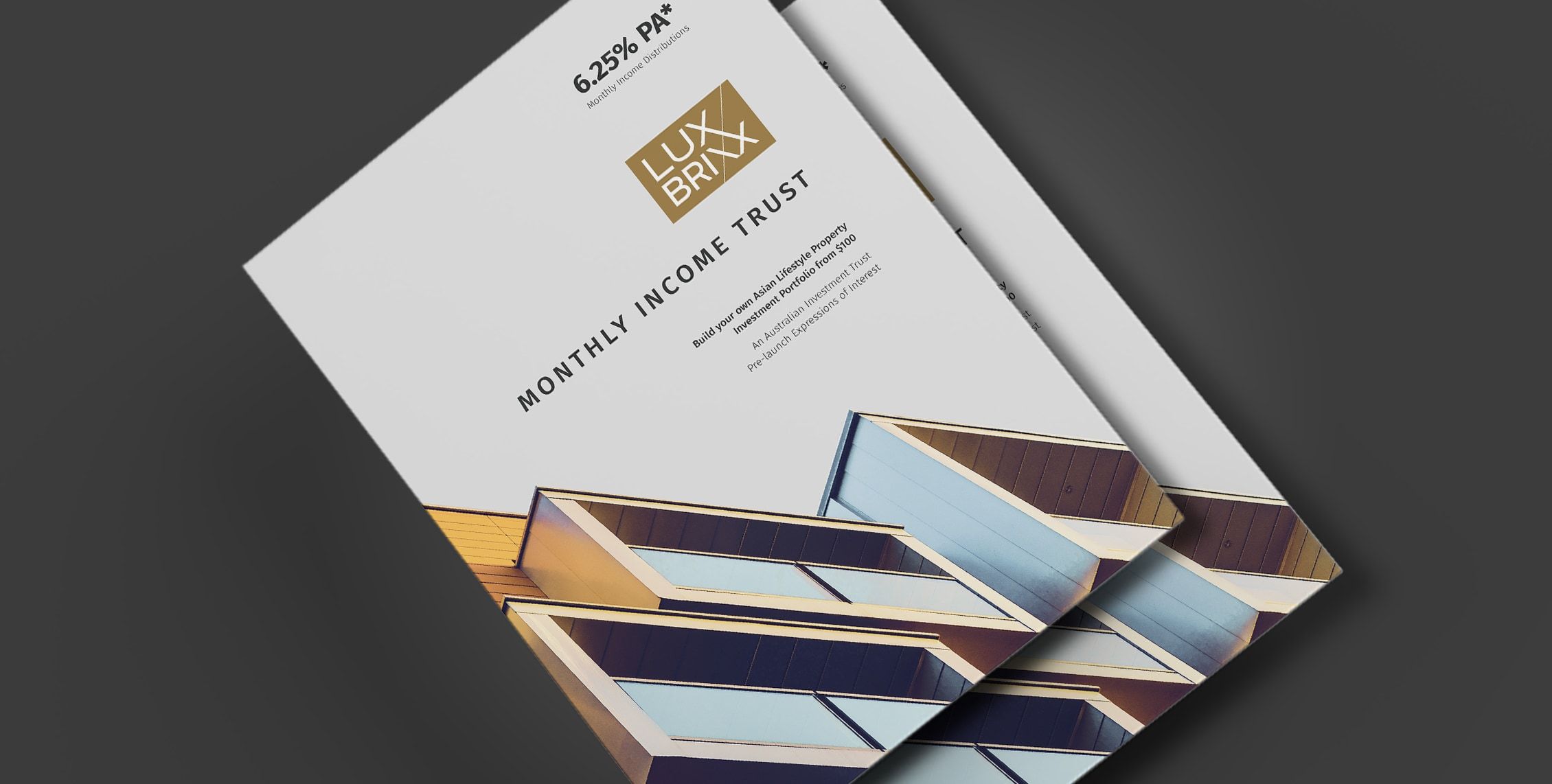 การออกแบบ Brochure graphic design LuxBrixx_1