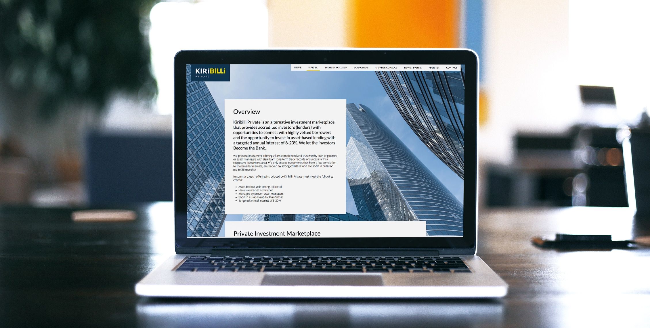 Kiribilli website design