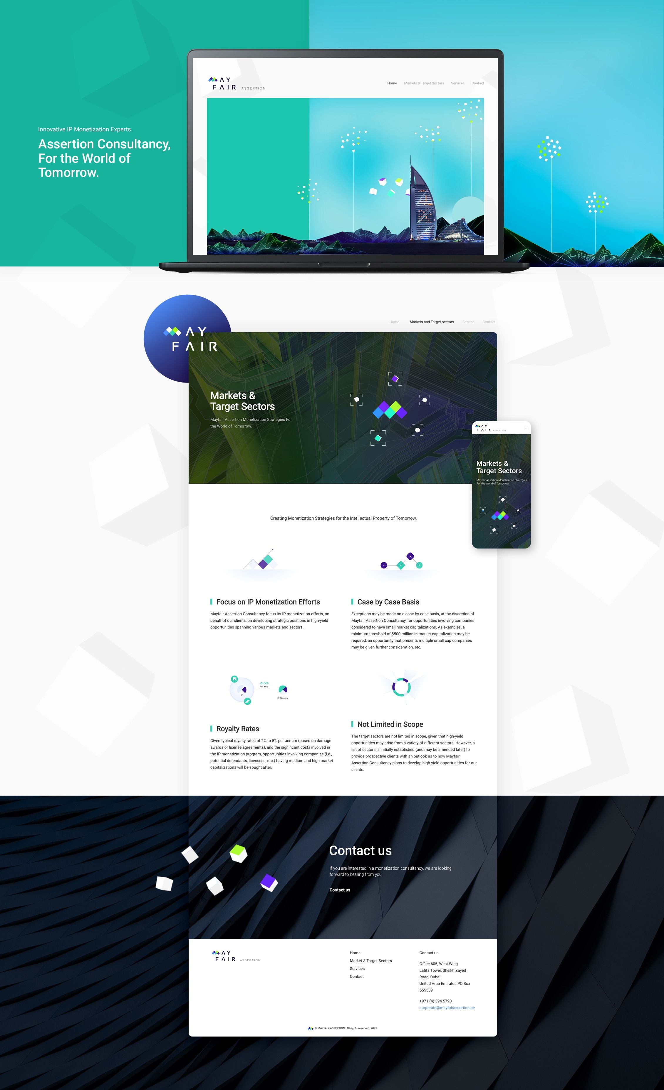 Mayfair website full screen
