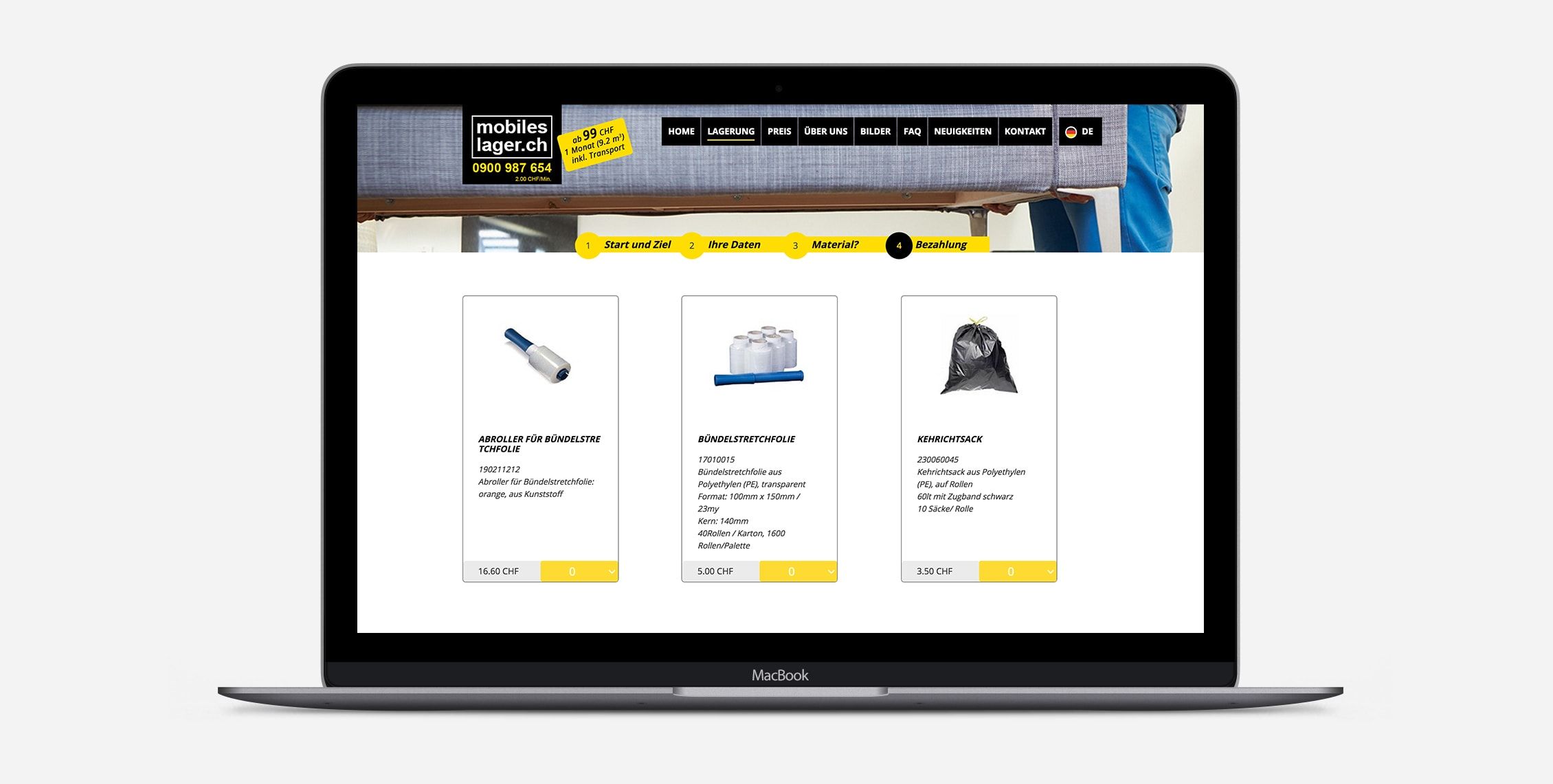 mobileslager website design