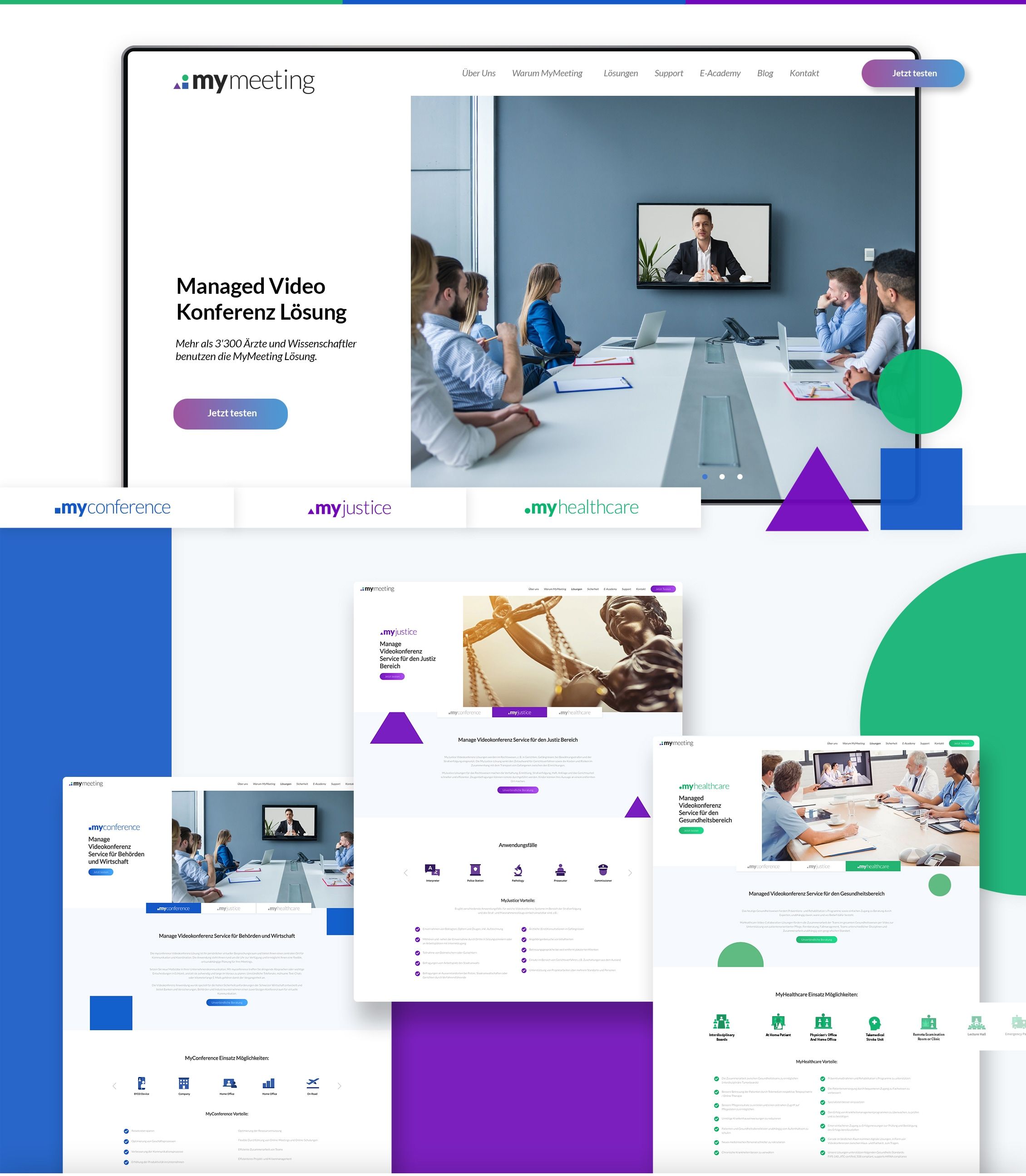 my meeting web design zurich screenshot project