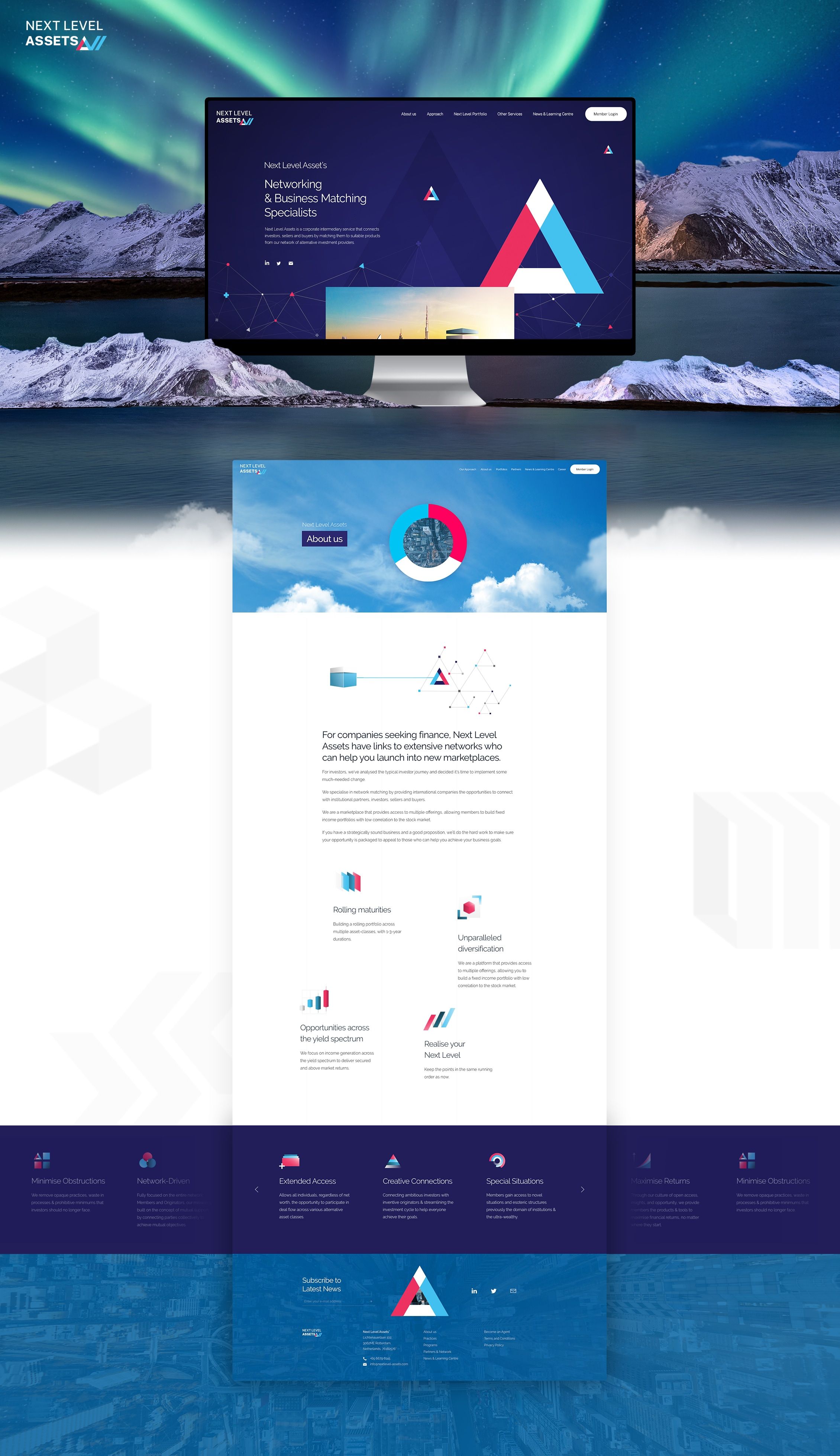 next level assets website design