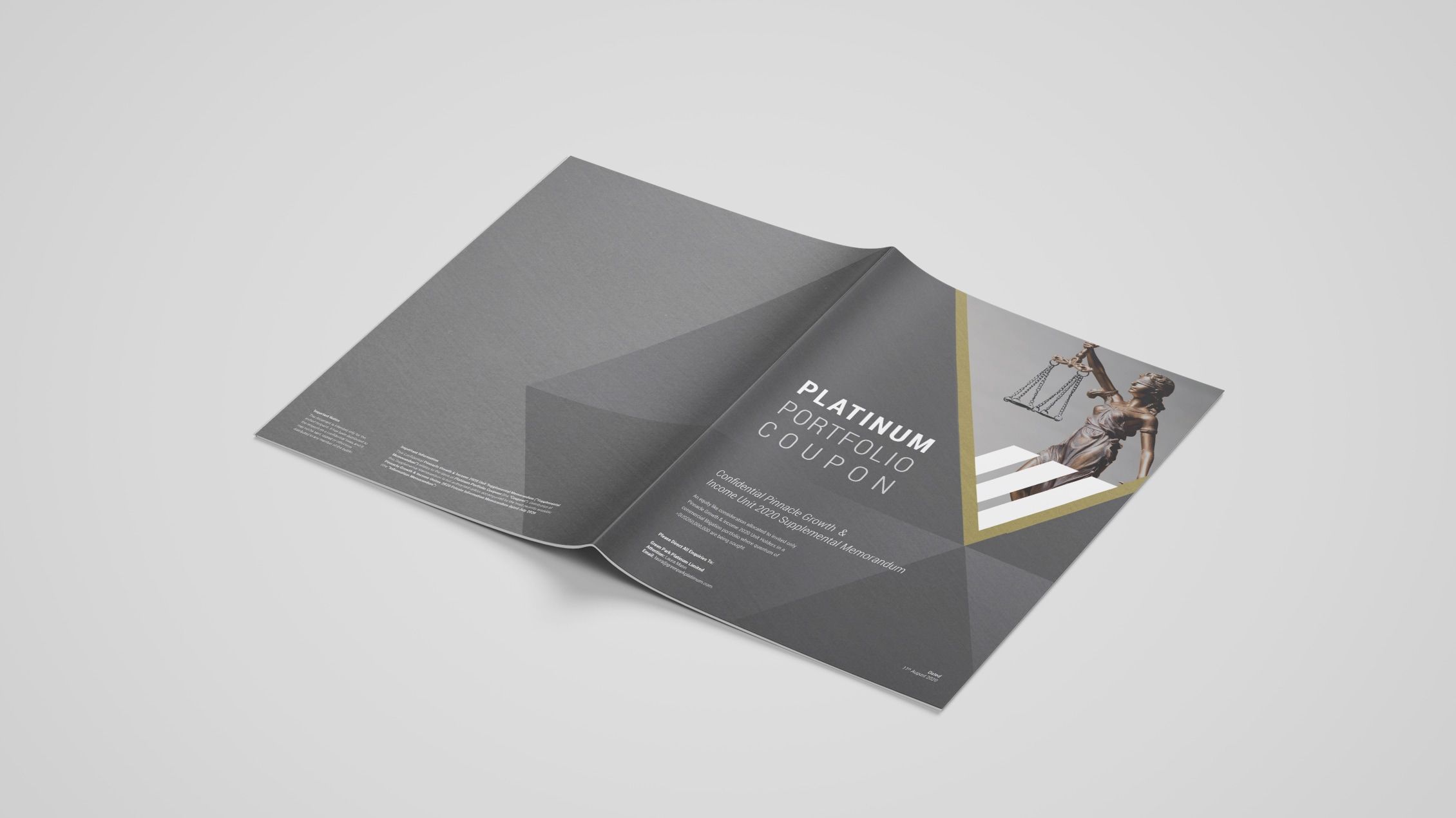 Booklet cover design