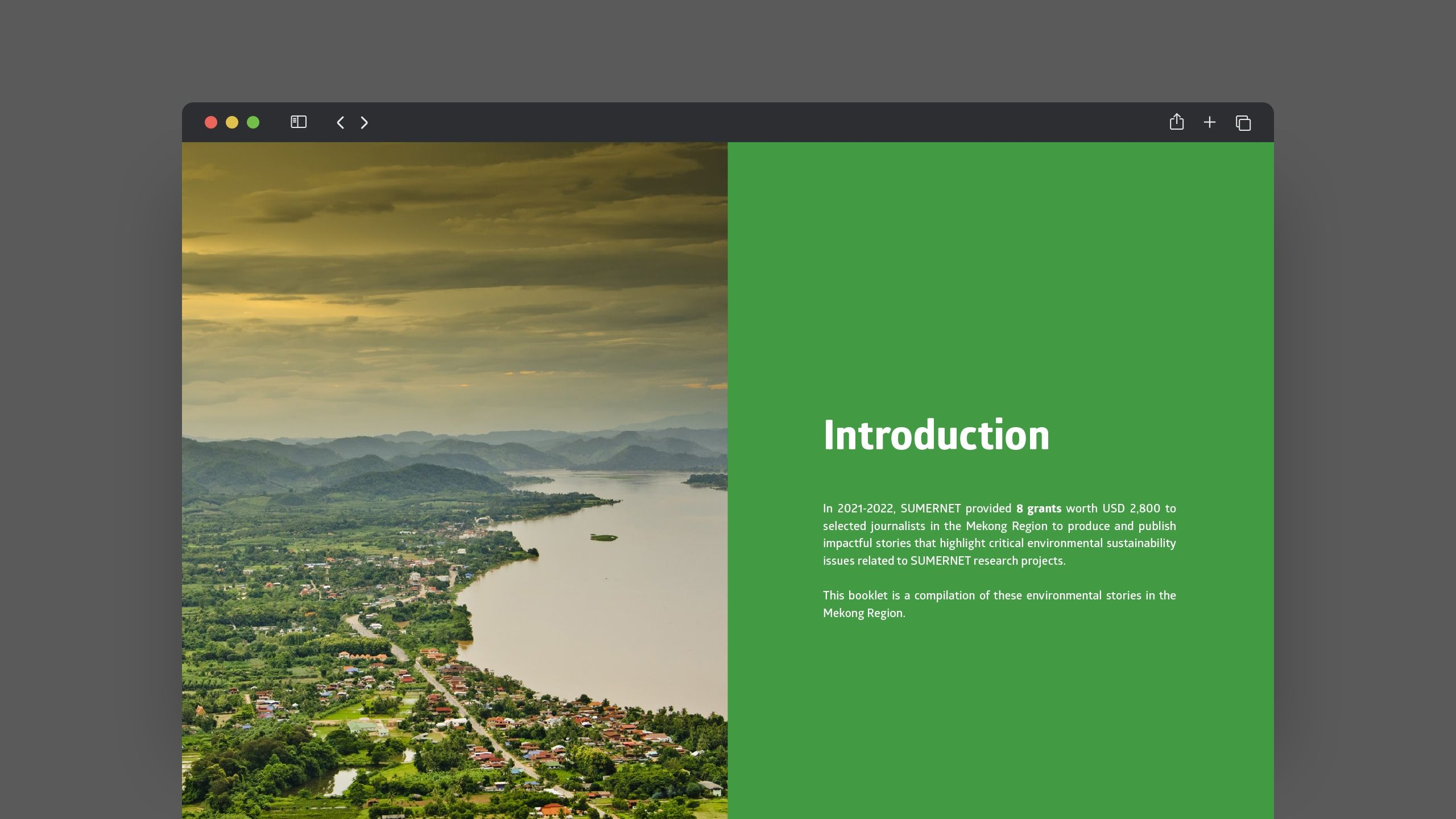 booklet design intro page