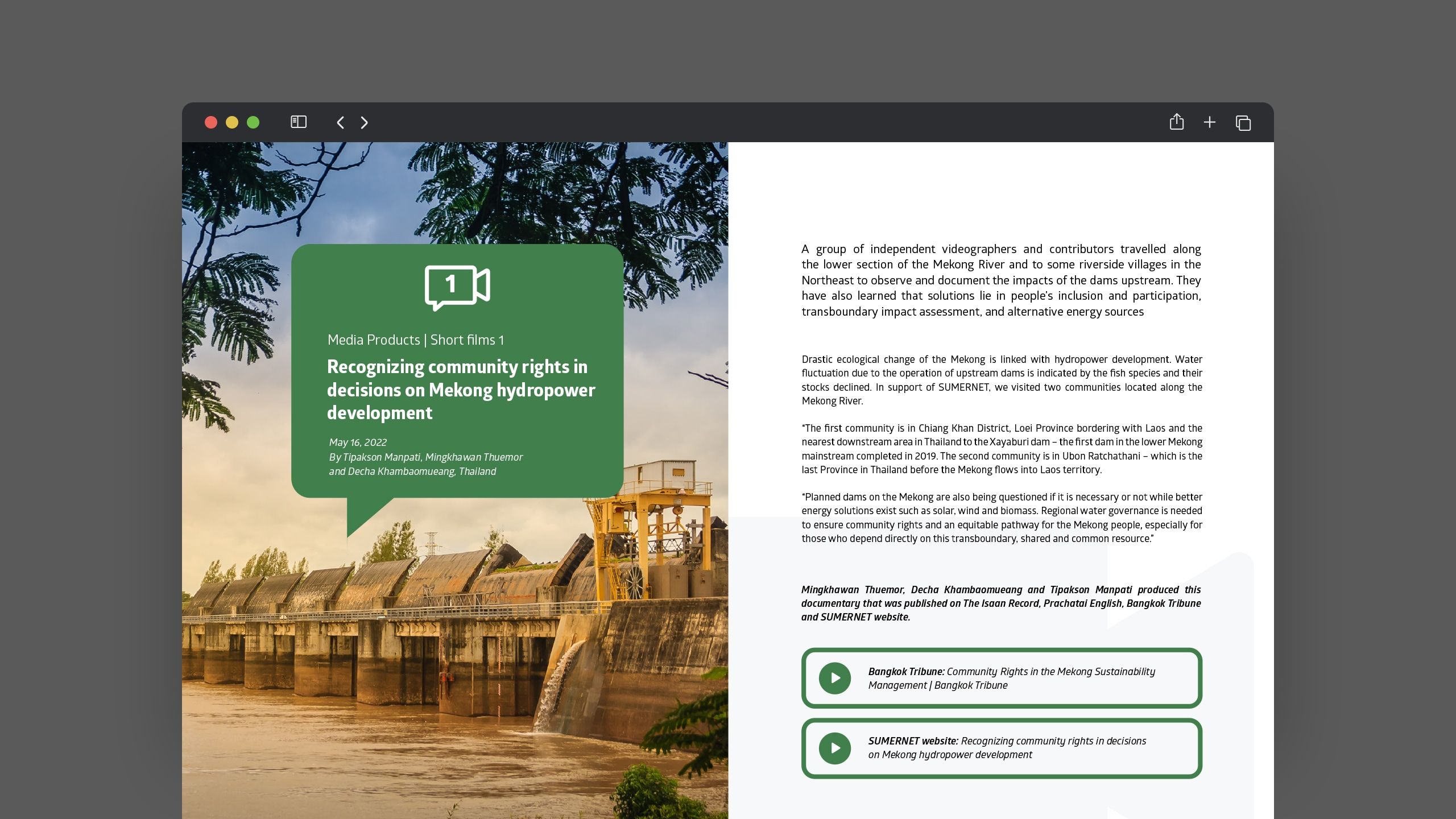 Sumernet booklet design