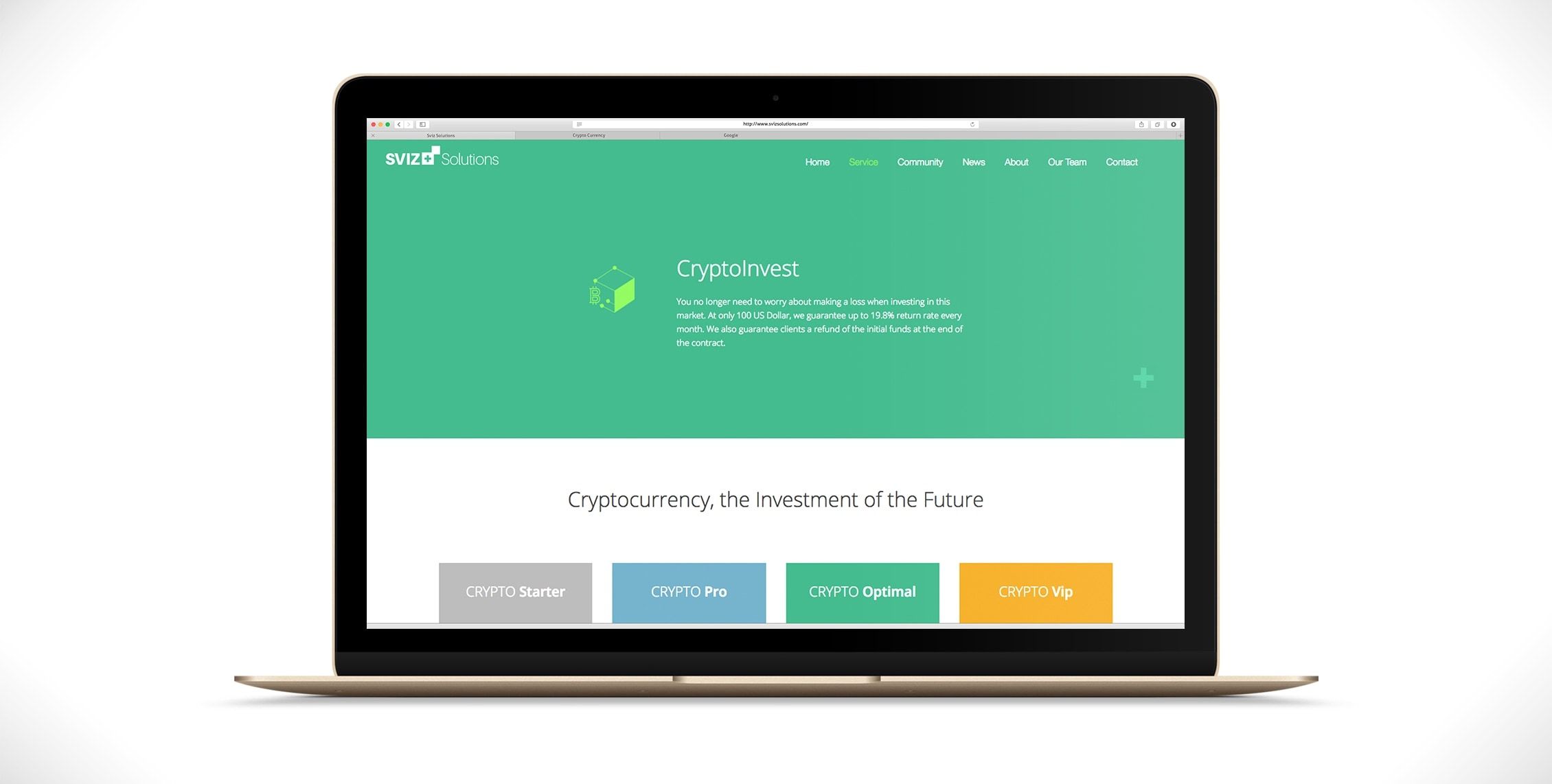 sviz solutions website design