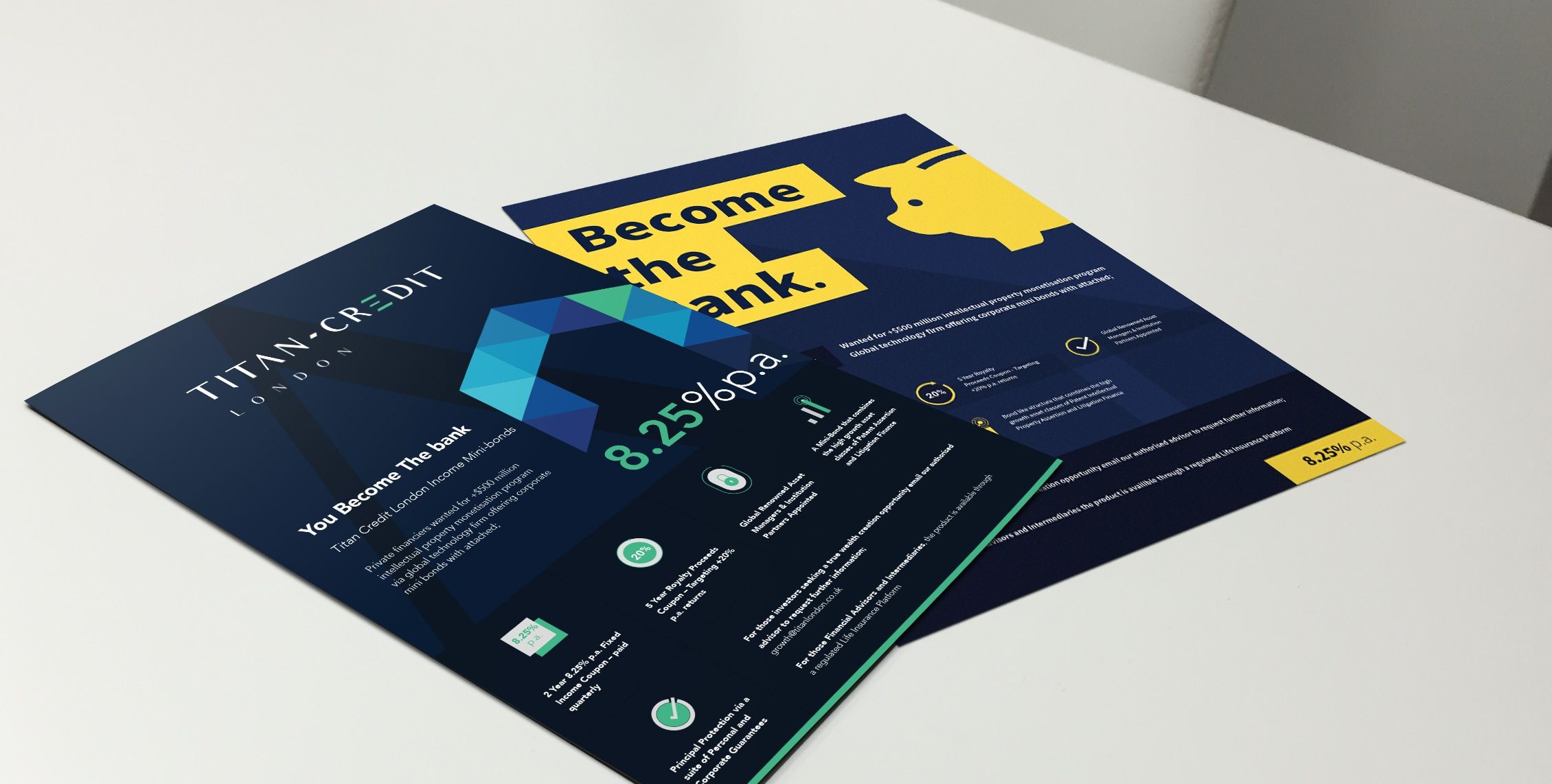 titan credit london brochure design