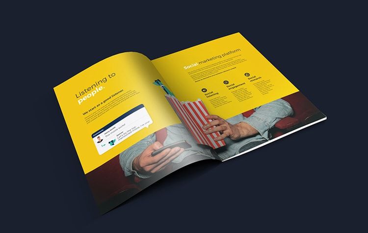 brochure design detail