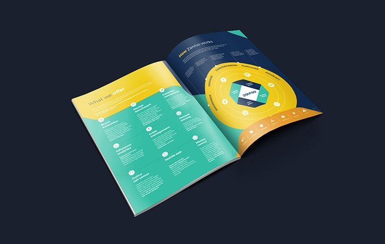 brochure design detail